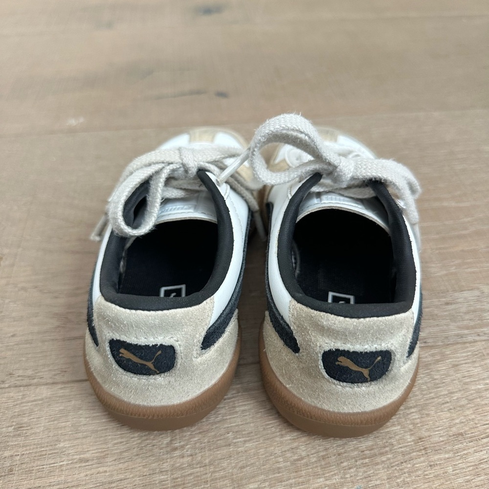 Puma Kids White and Beige Sneakers - Picture 5 of 7